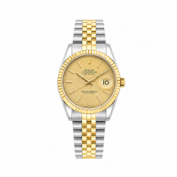 Rolex Datejust 36MM 16233 Linen Dial Two-Tone Watch